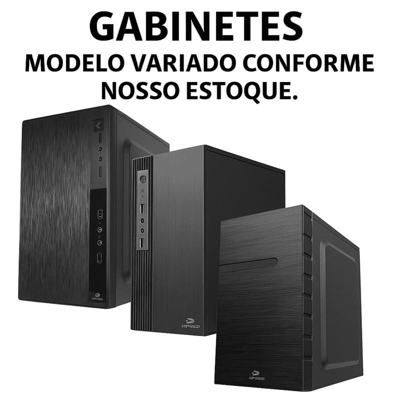 Computador Completo Intel Core i3, SSD 120GB, 8GB RAM, Monitor 19